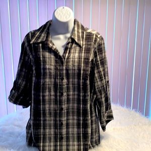 CJ Banks 1x 3/4 sleeve top